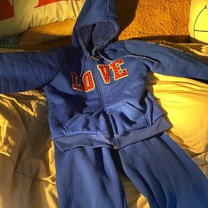 Royal Blue LOVE track suite